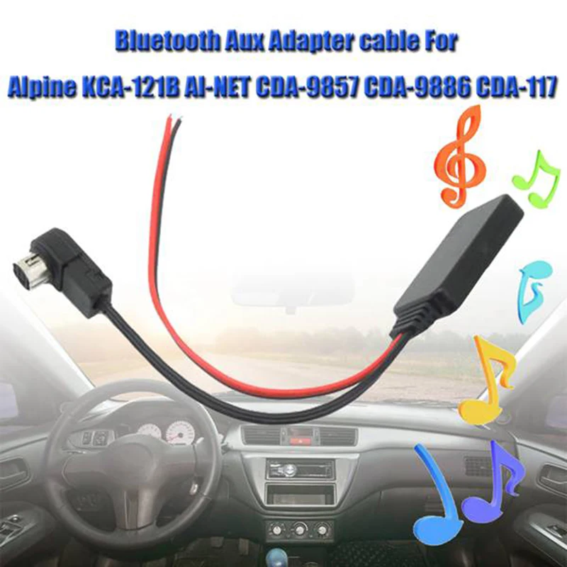 Car Bluetooth AUX Adapter Wireless Audio Phone Call Handsfree Microphone for Alpine KCA-121B AI-NET CDA-9857 CDA-9886
Car Bluetooth AUX Adapter Wireless Audio Phone Call Handsfree Microphone for Alpine KCA-121B AI-NET CDA-9857 CDA-9886