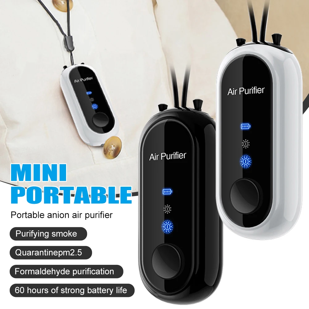 120 Million Negative Ion Hanging Neck Air Purifier Portable Wearable USB Air Purifier Smoke Dust Removal For Home Office Outdoor
120 Million Negative Ion Hanging Neck Air Purifier Portable Wearable USB Air Purifier Smoke Dust Removal For Home Office Outdoor