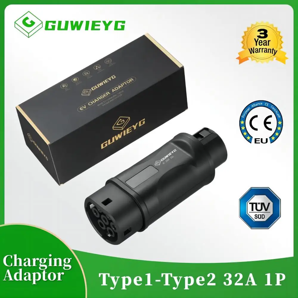 Зарядный адаптер GUWIEYG EV тип 1 для типа 2 адаптер J1772 для стандартного зарядного устройства для электромобиля
Зарядный адаптер GUWIEYG EV тип 1 для типа 2 адаптер J1772 для стандартного зарядного устройства для электромобиля