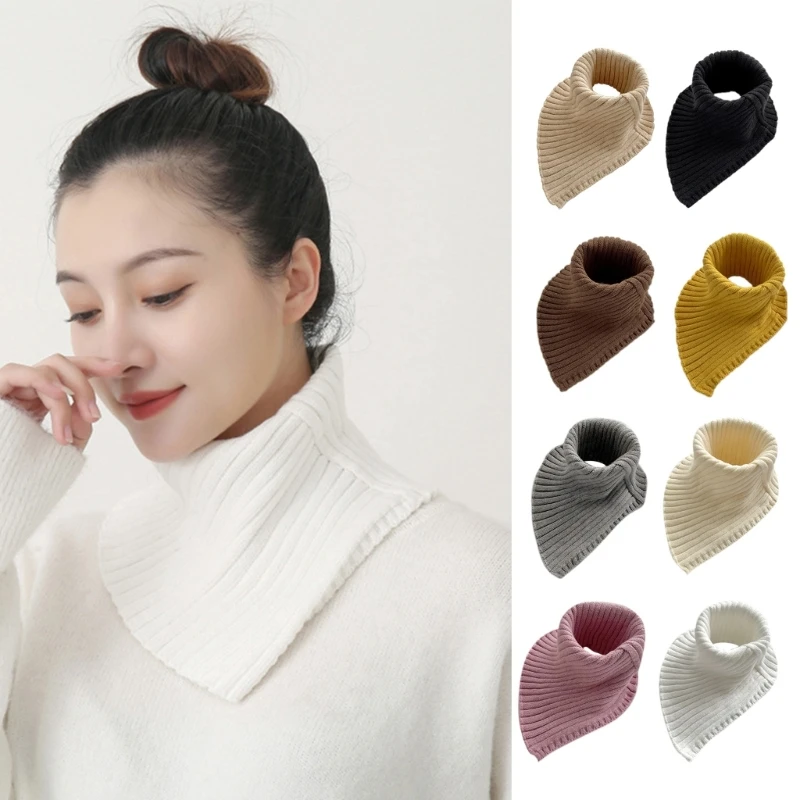 Ribbed Knit Turtleneck Dickey Faux Collar Solid Color Detachable Windproof Wrap Scarf Neck Guard for Women and Girls
Ribbed Knit Turtleneck Dickey Faux Collar Solid Color Detachable Windproof Wrap Scarf Neck Guard for Women and Girls