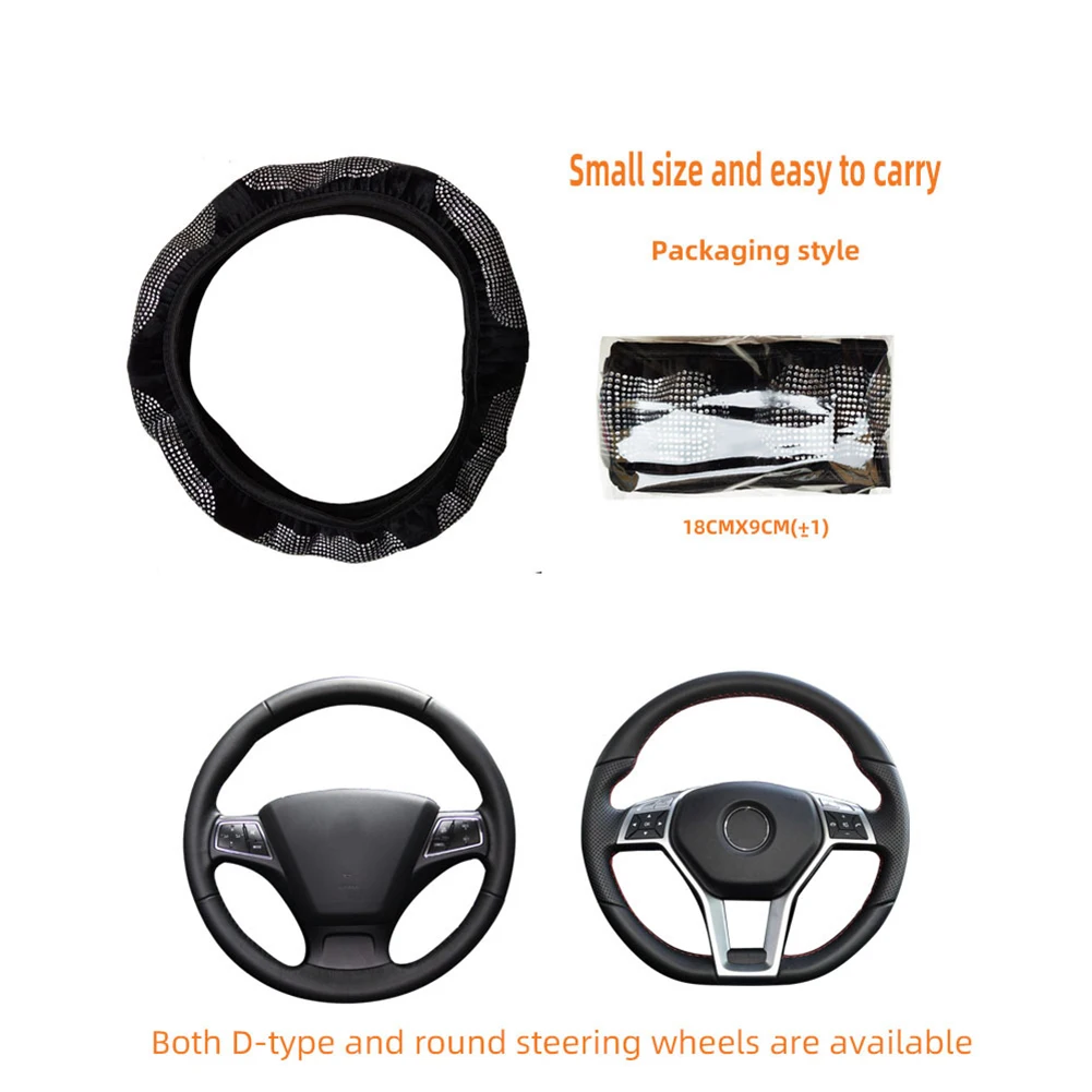 Cover Steering Wheel For Car Accessories Replacement Universal Fitment 37-38cm/15 Inches Bling Diamond Elastic
Cover Steering Wheel For Car Accessories Replacement Universal Fitment 37-38cm/15 Inches Bling Diamond Elastic