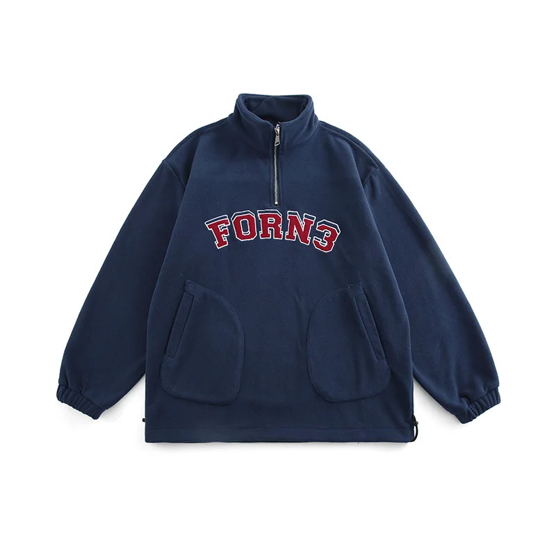 Men Embroidered Jacket Fleece Loose Casual Pullover Thicken Coat Harajuku Cityboy Streetwear Fashion Vintage Hoodie Jacket Male
Men Embroidered Jacket Fleece Loose Casual Pullover Thicken Coat Harajuku Cityboy Streetwear Fashion Vintage Hoodie Jacket Male