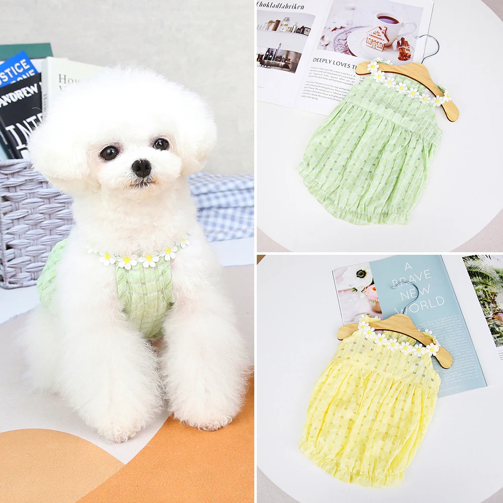 Summer Daisy Dog Lantern Skirts Fashion Pet Dress Puppy Clothes Breathable Comfortable Soft Puppuy Dogs Cats Dress Pet Clothes
Summer Daisy Dog Lantern Skirts Fashion Pet Dress Puppy Clothes Breathable Comfortable Soft Puppuy Dogs Cats Dress Pet Clothes