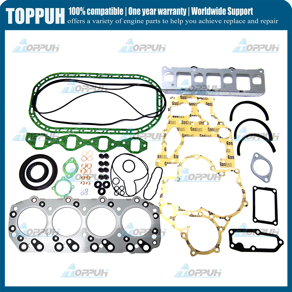 4JC1 Комплект прокладок для капитального ремонта двигателя, для экскаватора Isuzu 
4JC1 Комплект прокладок для капитального ремонта двигателя, для экскаватора Isuzu