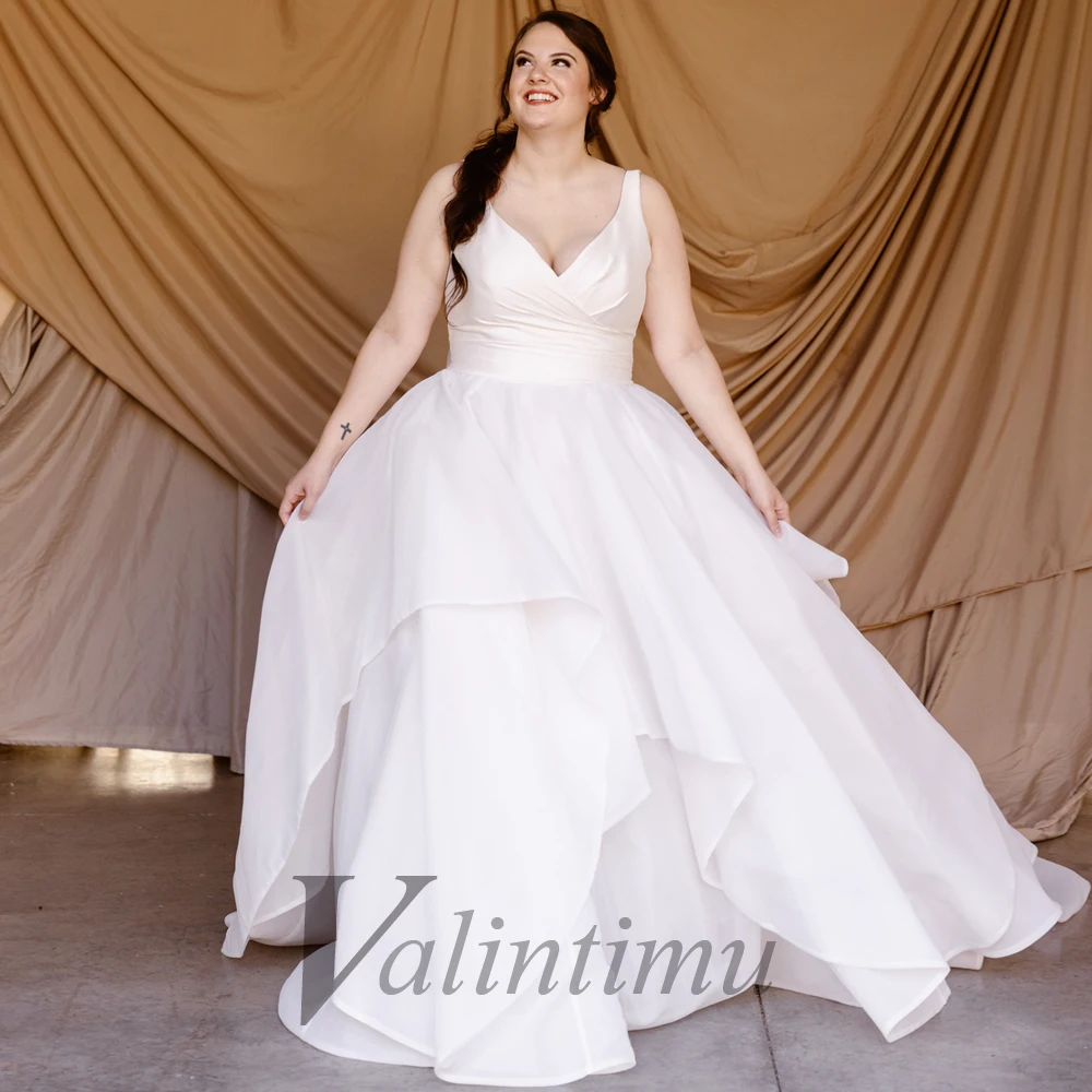 Valintimu Simple V-Neck Bow Wedding Party Dresses For Women Button Prom Evening Dress Made To Order New Arrivals Robes De Soirée
Valintimu Simple V-Neck Bow Wedding Party Dresses For Women Button Prom Evening Dress Made To Order New Arrivals Robes De Soirée