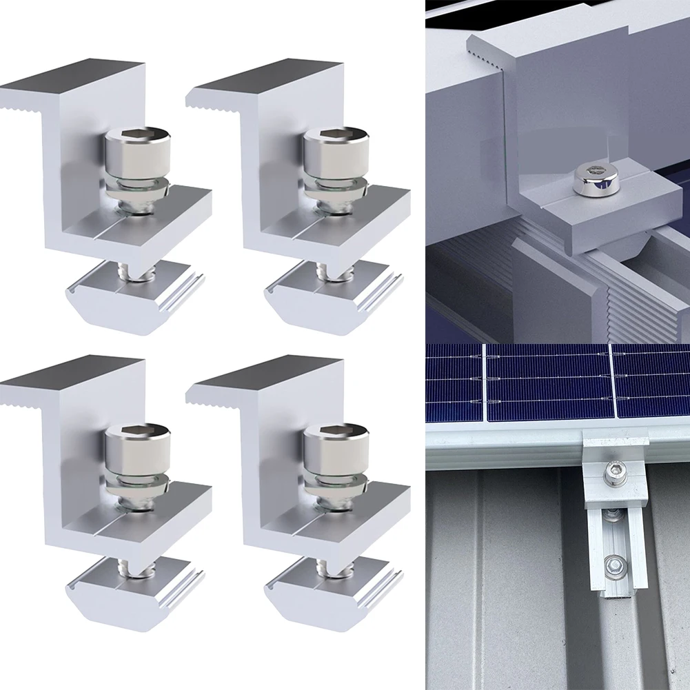 4/12Pcs Solar Panel Mounting Bracket Clamp 40/45MM Solar End Clamp Solar Panel Bracket Clamp Wide Photovoltaic Support Accessory
4/12Pcs Solar Panel Mounting Bracket Clamp 40/45MM Solar End Clamp Solar Panel Bracket Clamp Wide Photovoltaic Support Accessory
