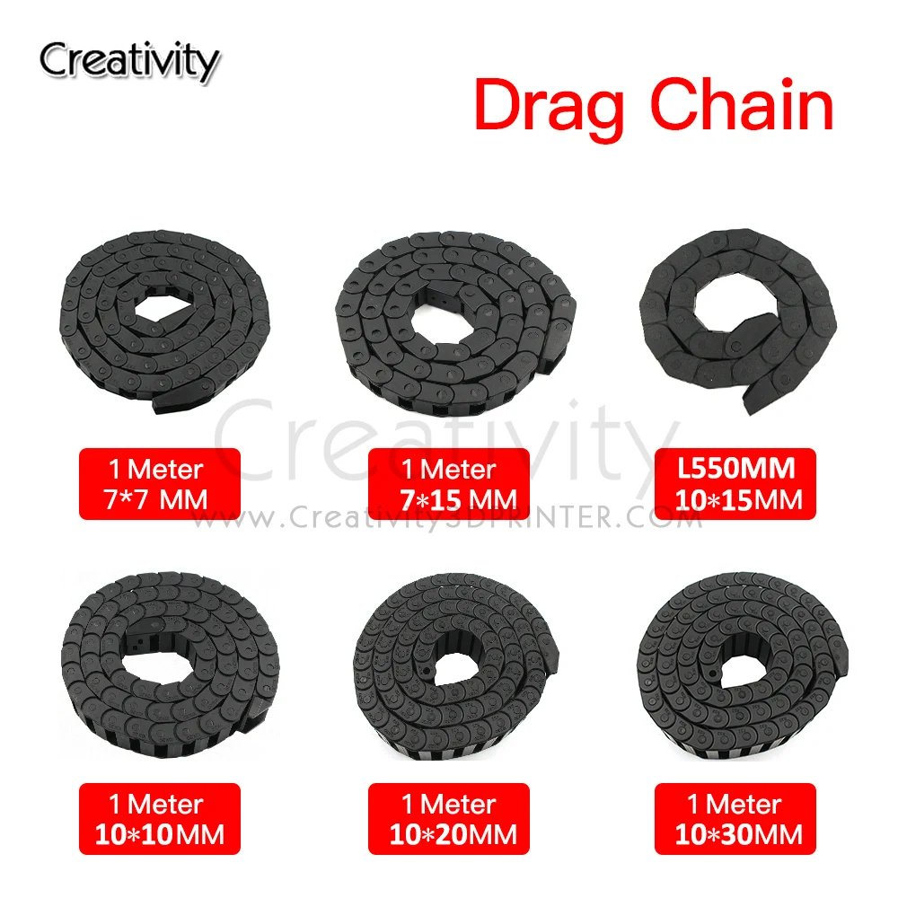 10 X15/30mm 1 Meter Cable Drag Chain Wire Carrier with End Connectors for CNC Router Machine Cable
10 X15/30mm 1 Meter Cable Drag Chain Wire Carrier with End Connectors for CNC Router Machine Cable