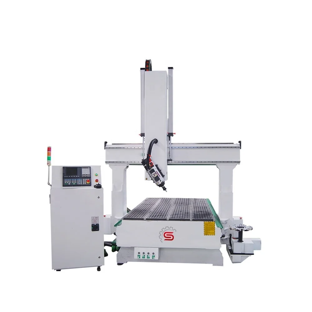 

4 axis atc cnc router KI1325K 3d wood carving machine price