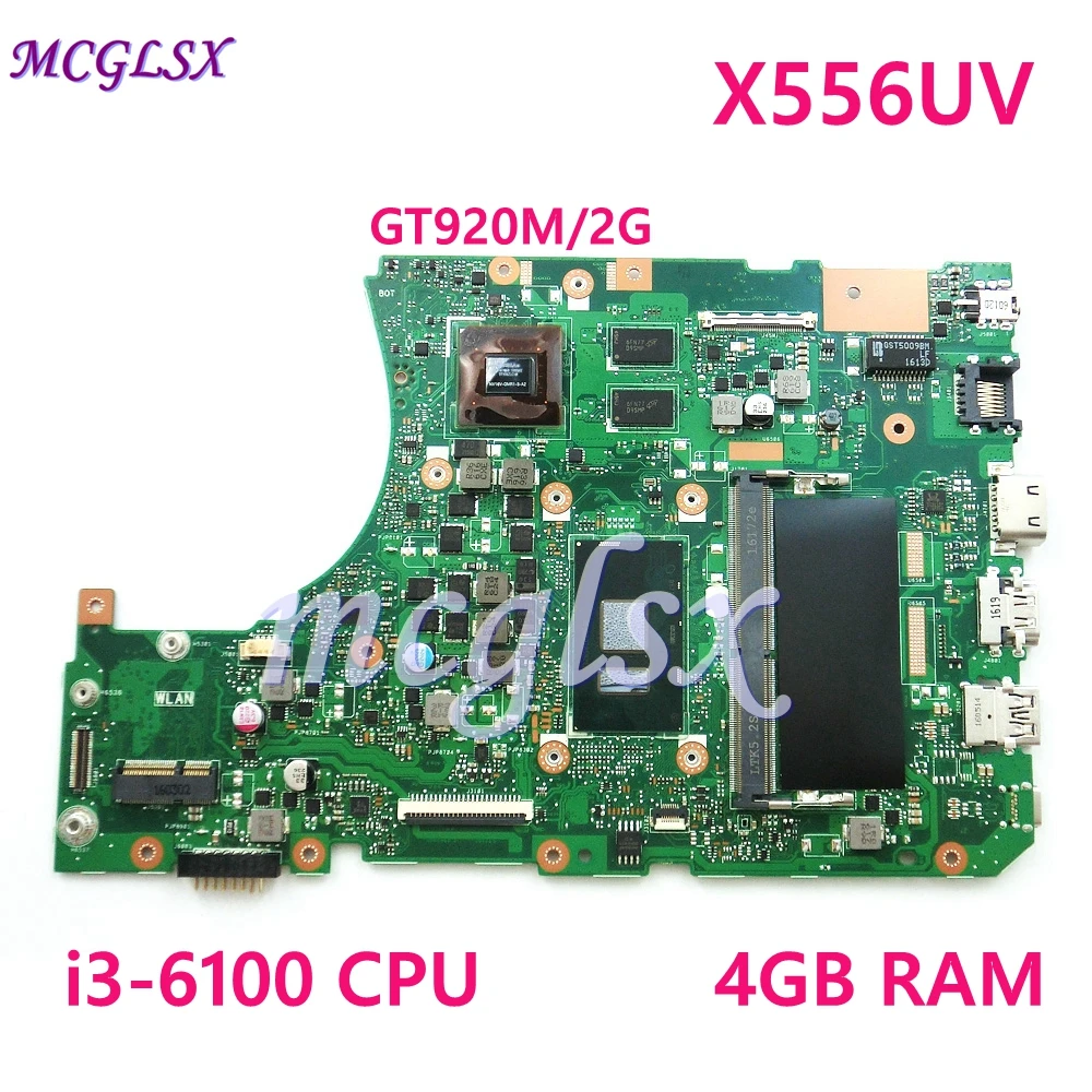 X556UV 4G RAM RAM i3-6100 CPU GT920M/2G Mainboard REV3.1 For Asus X556UV X556U X556UQK K556UQ X556UQ Laptop Motherboard Test OK
X556UV 4G RAM RAM i3-6100 CPU GT920M/2G Mainboard REV3.1 For Asus X556UV X556U X556UQK K556UQ X556UQ Laptop Motherboard Test OK