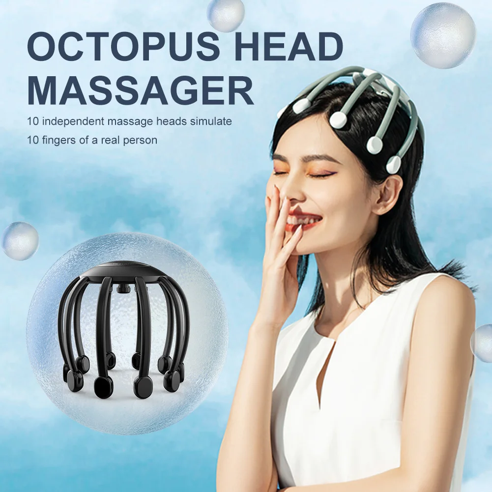 10 Claws Electric Octopus Claw Head Massager Rechargeable Stress Relief Relax Scalp Massager Hands Free Vibration Head Scratcher
10 Claws Electric Octopus Claw Head Massager Rechargeable Stress Relief Relax Scalp Massager Hands Free Vibration Head Scratcher