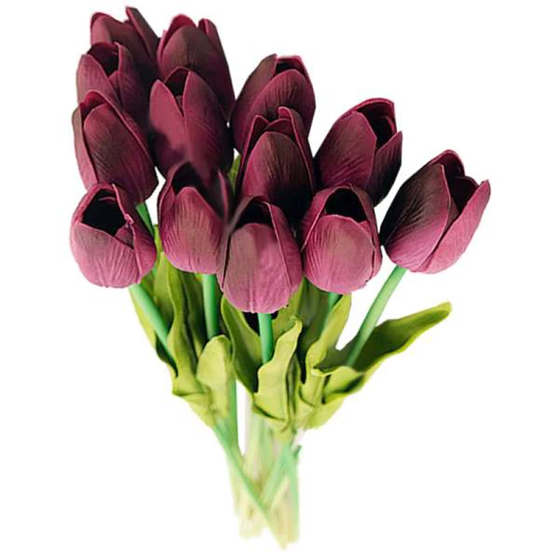 20PC 35CM Tulip Artificial Bouquet Artificial Flower Wedding Decoration Flower Home Garden Decoration Wine Red
20PC 35CM Tulip Artificial Bouquet Artificial Flower Wedding Decoration Flower Home Garden Decoration Wine Red