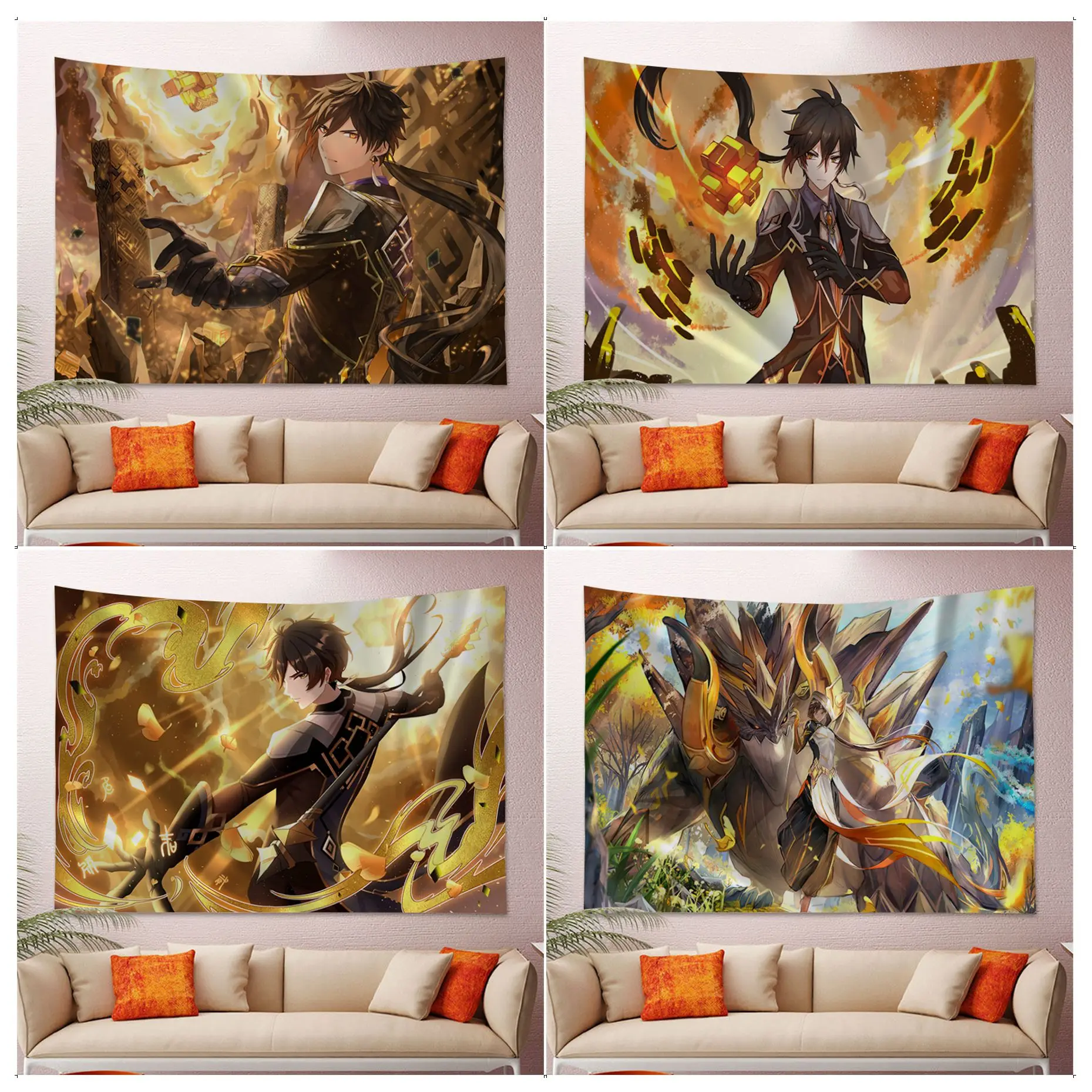 Genshin Impact Zhongli DIY Wall Tapestry Bohemian Wall Tapestries Mandala INS Home Decor 
Genshin Impact Zhongli DIY Wall Tapestry Bohemian Wall Tapestries Mandala INS Home Decor