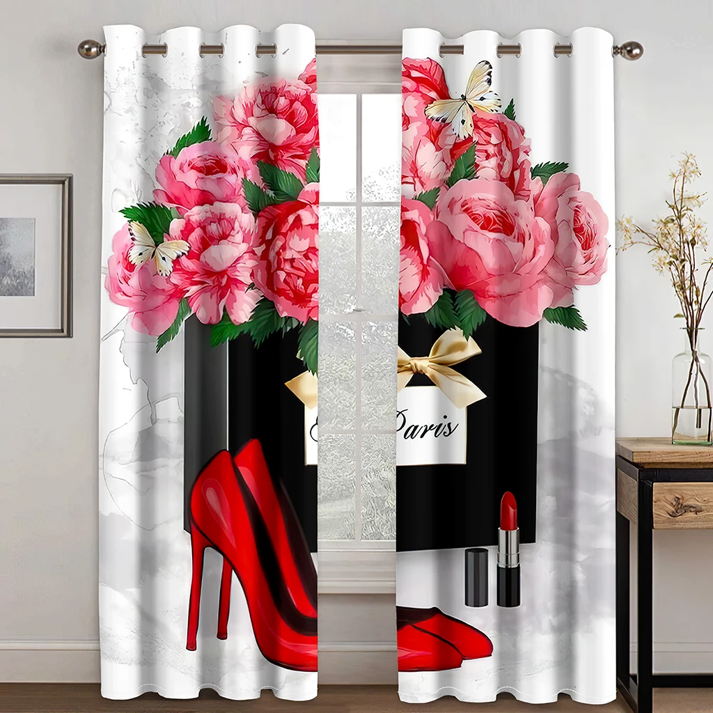 Elegance Fashion Luxury Flower Perfume Bottle Brand Free Shipping 2Pieces Thin Window Curtain for Living Room Bedroom Home Decor
Elegance Fashion Luxury Flower Perfume Bottle Brand Free Shipping 2Pieces Thin Window Curtain for Living Room Bedroom Home Decor