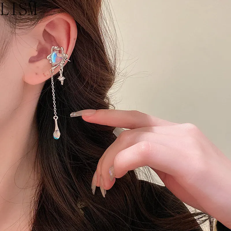 New Masonry Moonstone Love Eight-Pointed Stars Tassel Ear Clip Ins Trend Non-Piercing Earring Wholesale clip on earrings jewelry
New Masonry Moonstone Love Eight-Pointed Stars Tassel Ear Clip Ins Trend Non-Piercing Earring Wholesale clip on earrings jewelry