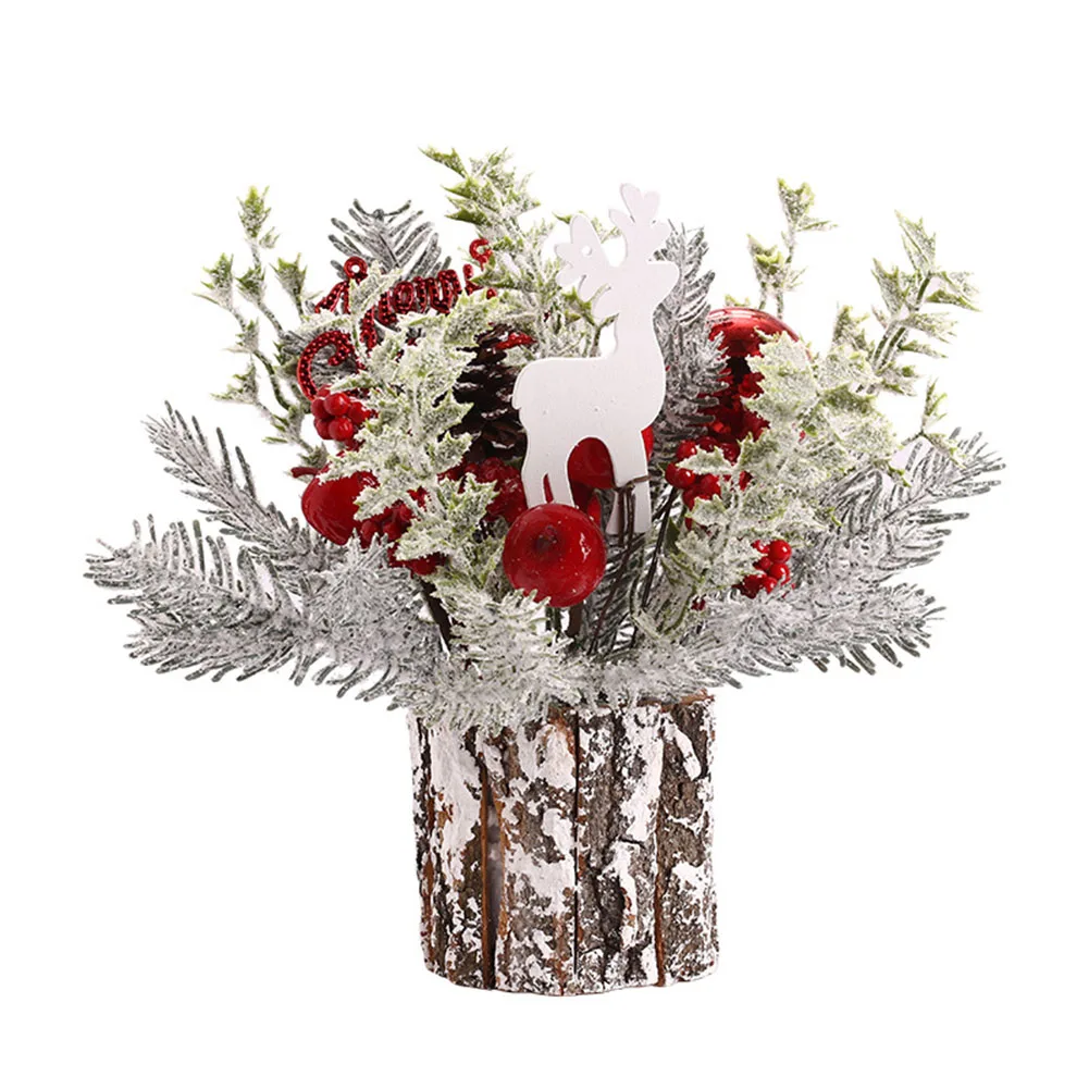 Pine Christmas Tree Winter Potted Decorations Decorative Flocked Imitation Pine Cone Plastic + Resin Brand New
Pine Christmas Tree Winter Potted Decorations Decorative Flocked Imitation Pine Cone Plastic + Resin Brand New