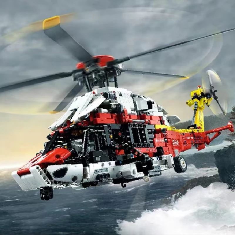 NEW IN STOCK Technical Airbus H175 Rescue Helicopter 42145 Building Blocks Plane Model Brick Educational Toys For Children Gifts
NEW IN STOCK Technical Airbus H175 Rescue Helicopter 42145 Building Blocks Plane Model Brick Educational Toys For Children Gifts