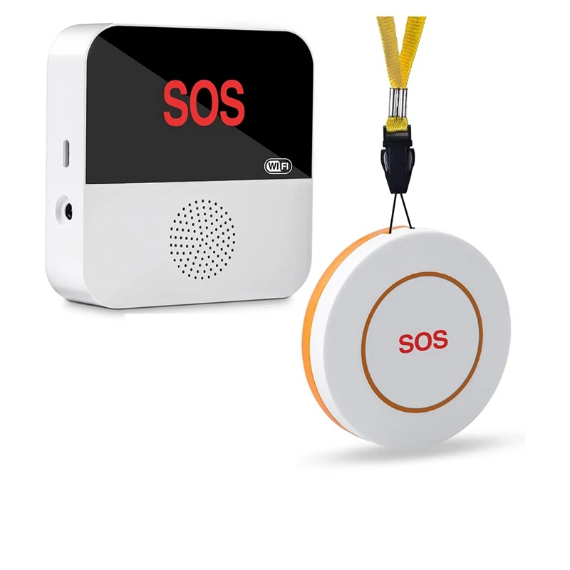 Caregiver Pager Wireless,APP Control Life Alert Systems For Seniors Wifi Connection 1 Receiver 1 SOS Call Button 
Caregiver Pager Wireless,APP Control Life Alert Systems For Seniors Wifi Connection 1 Receiver 1 SOS Call Button