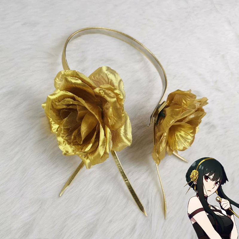 Anime SPY×FAMILY Headwear Yor Forger Cosplay Golden Hair Clip Thorn Princess Women Removable Headband Accessories Halloween Prop
Anime SPY×FAMILY Headwear Yor Forger Cosplay Golden Hair Clip Thorn Princess Women Removable Headband Accessories Halloween Prop