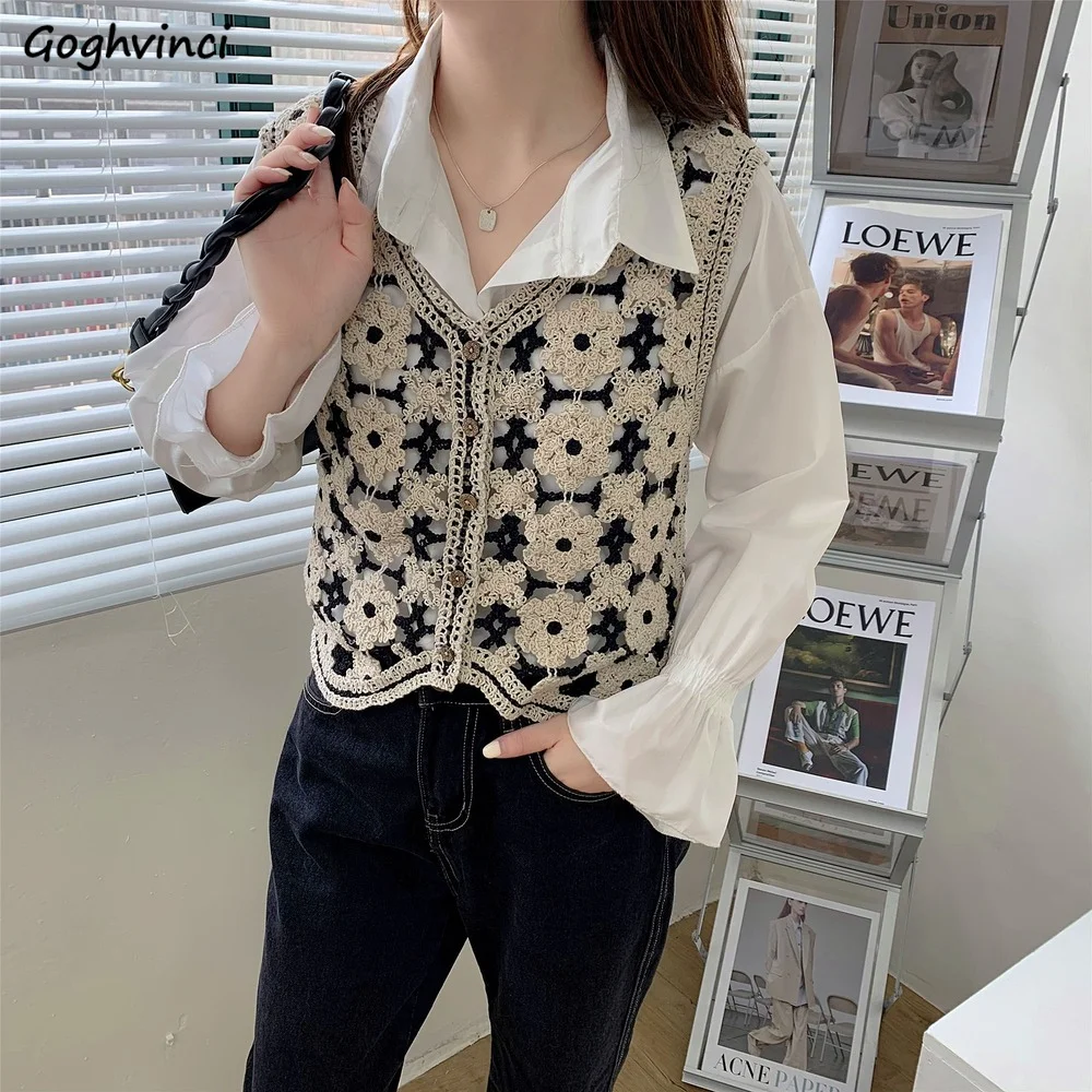 Sweater Vest Women Hollow Out V-neck Trendy New Arrival Slim Teens College Leisure All-match Female Fit Popular Lovely Elegant
Sweater Vest Women Hollow Out V-neck Trendy New Arrival Slim Teens College Leisure All-match Female Fit Popular Lovely Elegant