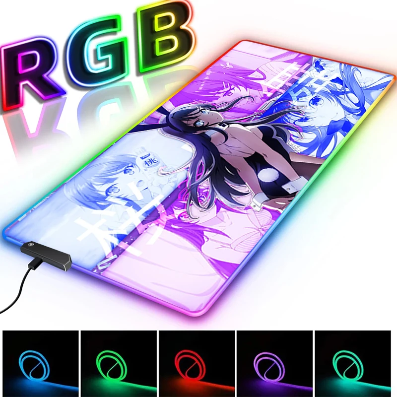 Большой коврик для мыши Sakurajima Mai, коврик для мыши с Rgb-подсветкой, размер Xxl, Настольный коврик для настольного ПК, аксессуары для аниме, коври...
Большой коврик для мыши Sakurajima Mai, коврик для мыши с Rgb-подсветкой, размер Xxl, Настольный коврик для настольного ПК, аксессуары для аниме, коври...