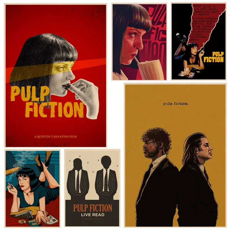 Pulp Fiction Classic Vintage Posters Kraft Paper Sticker Home Bar Cafe Nordic Home Decor
Pulp Fiction Classic Vintage Posters Kraft Paper Sticker Home Bar Cafe Nordic Home Decor