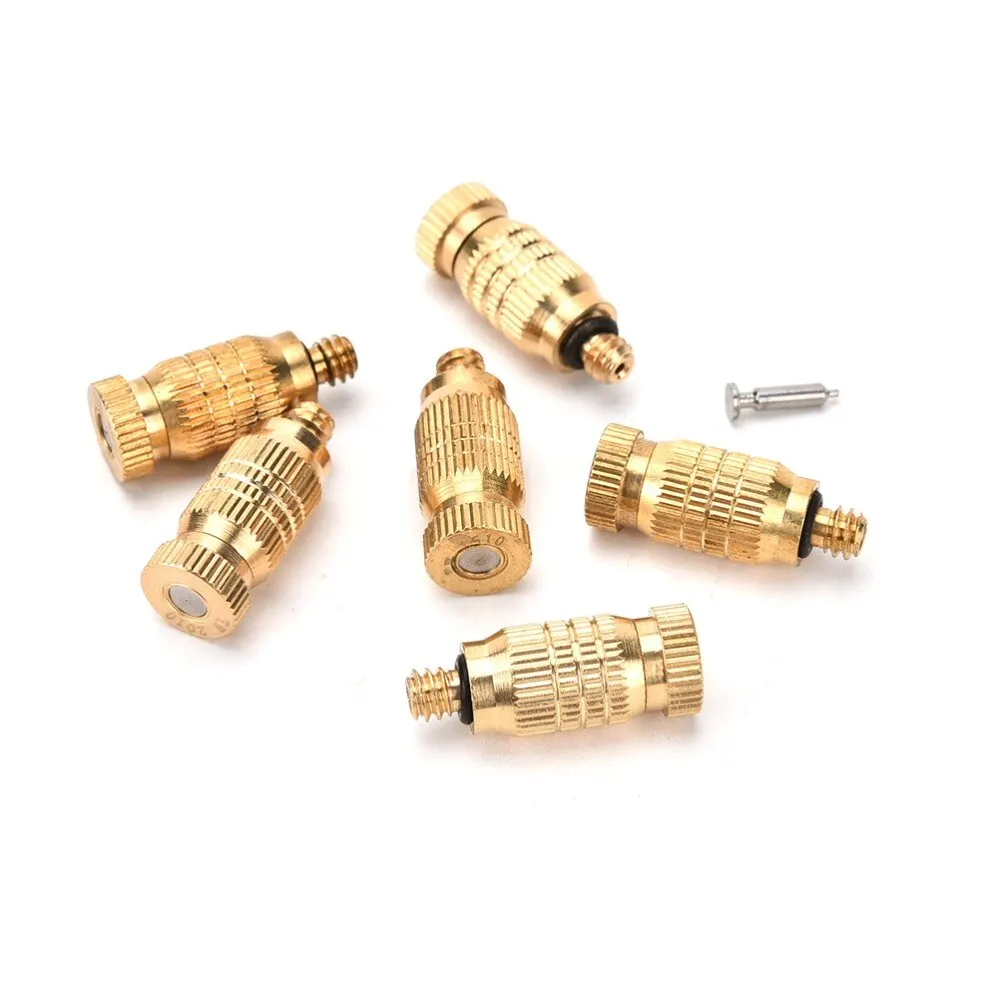 Threaded 0.1-0.5mm Brass Fog Mist Nozzle Misting Fogging Spray Sprinkler Head Garden Sprinklers
Threaded 0.1-0.5mm Brass Fog Mist Nozzle Misting Fogging Spray Sprinkler Head Garden Sprinklers