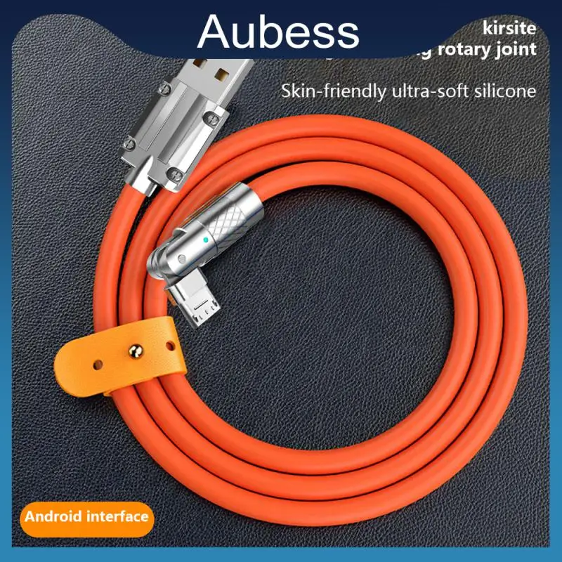 Rotating Charging Cable Universal Zinc Alloy Elbow 180 Degree Usb-c 120w 3a Charging Supplies Data Cable Mobile Accessories
Rotating Charging Cable Universal Zinc Alloy Elbow 180 Degree Usb-c 120w 3a Charging Supplies Data Cable Mobile Accessories