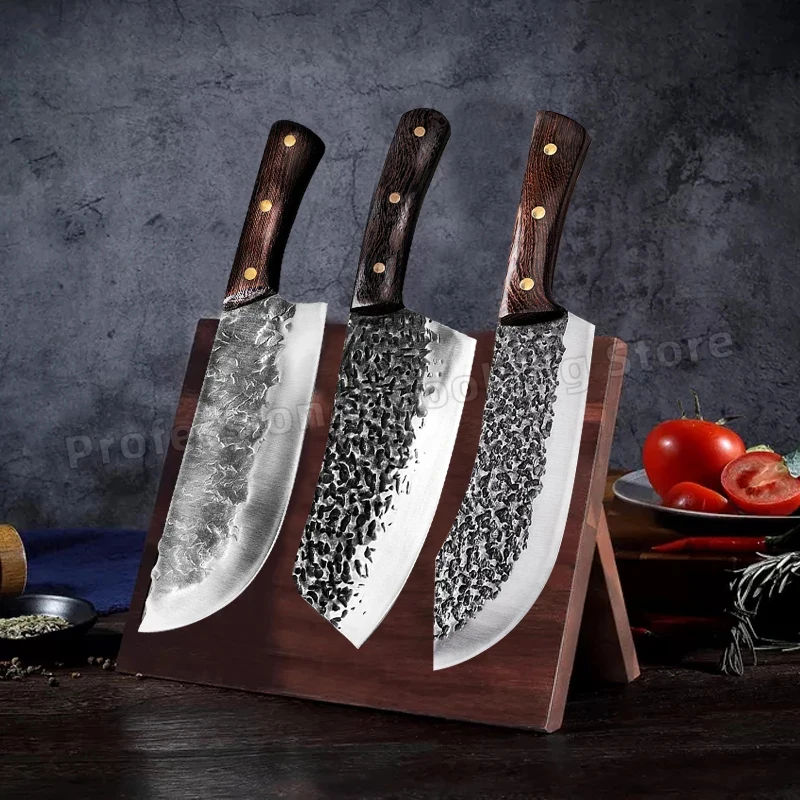 Forged Stainless Steel Butcher's Knife Chopping Cutter Hammer Knife Outdoor Cooking Knife Meat Cleaver
Forged Stainless Steel Butcher's Knife Chopping Cutter Hammer Knife Outdoor Cooking Knife Meat Cleaver