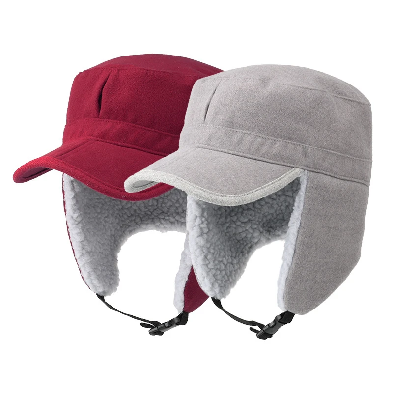 Men's Winter Trend Lei Feng Hat Women's New Plush Thickening Warm Ear Protection Outdoor Hiking Riding Ski Sports Military Cap
Men's Winter Trend Lei Feng Hat Women's New Plush Thickening Warm Ear Protection Outdoor Hiking Riding Ski Sports Military Cap