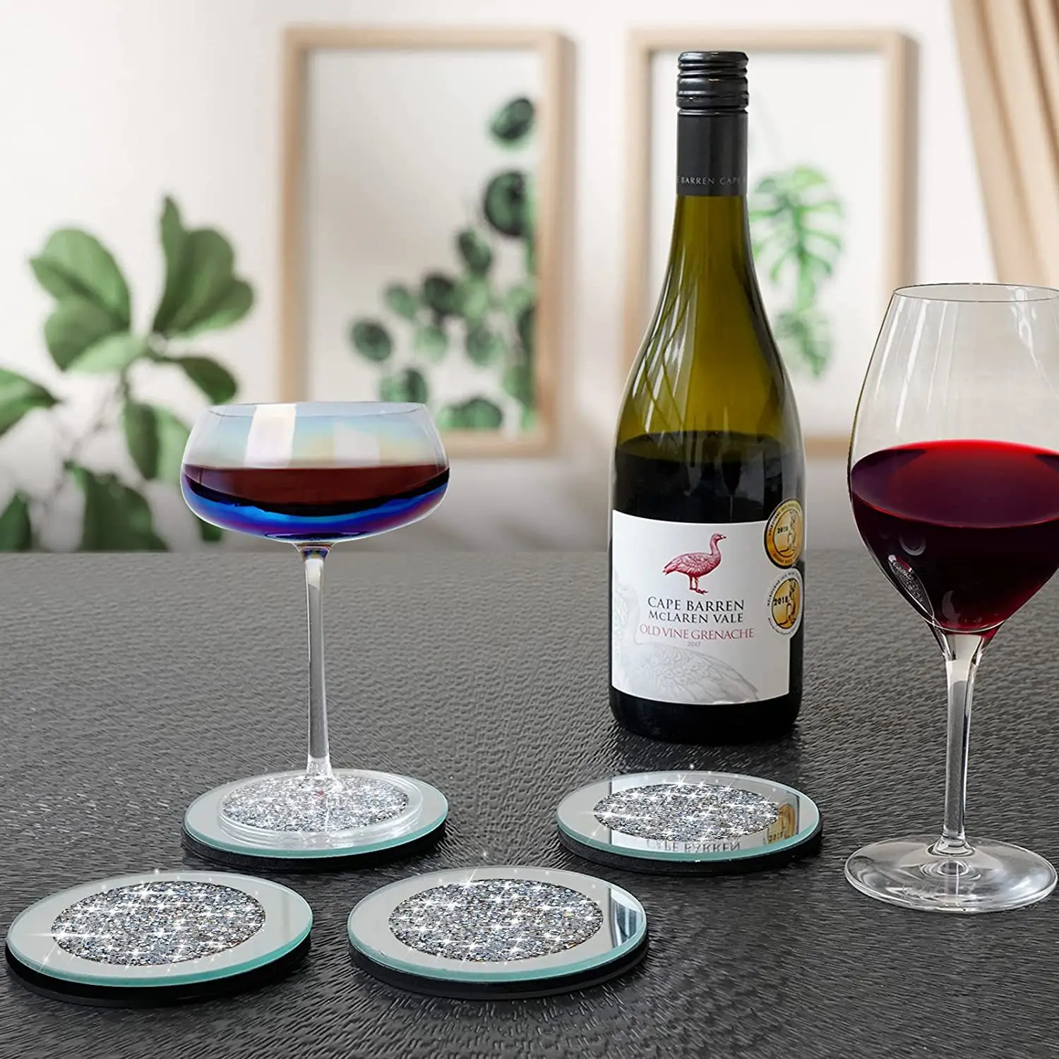 4Pcs Glass Mirrored Coaster Tea Cup Mat Crushed Diamond Cup Pad Coffee Coaster Restaurant Kitchen Dining Desktop Decoration
4Pcs Glass Mirrored Coaster Tea Cup Mat Crushed Diamond Cup Pad Coffee Coaster Restaurant Kitchen Dining Desktop Decoration
