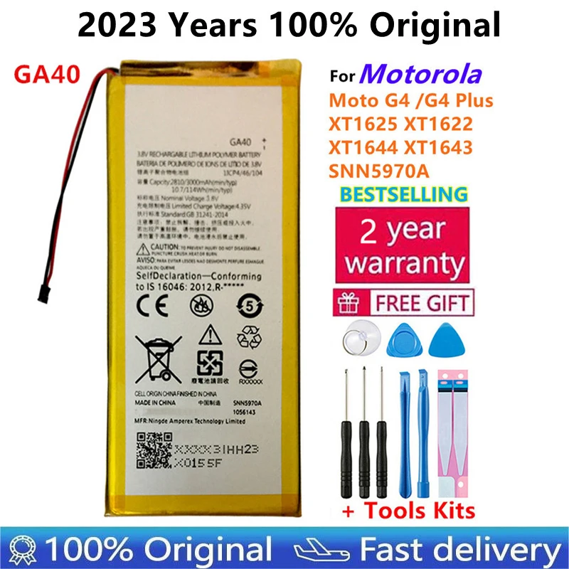 100% genuine 3000mAh GA40 Battery For Motorola Moto G4 /G4 Plus XT1625 XT1622 XT1644 XT1643 SNN5970A Phone Batteries Batteria
100% genuine 3000mAh GA40 Battery For Motorola Moto G4 /G4 Plus XT1625 XT1622 XT1644 XT1643 SNN5970A Phone Batteries Batteria