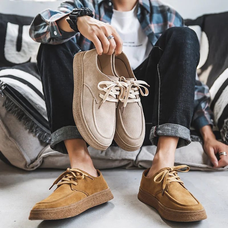 Luxury brand genuine Martin leather summer men's trendy versatile low top casual British work shoes
Luxury brand genuine Martin leather summer men's trendy versatile low top casual British work shoes