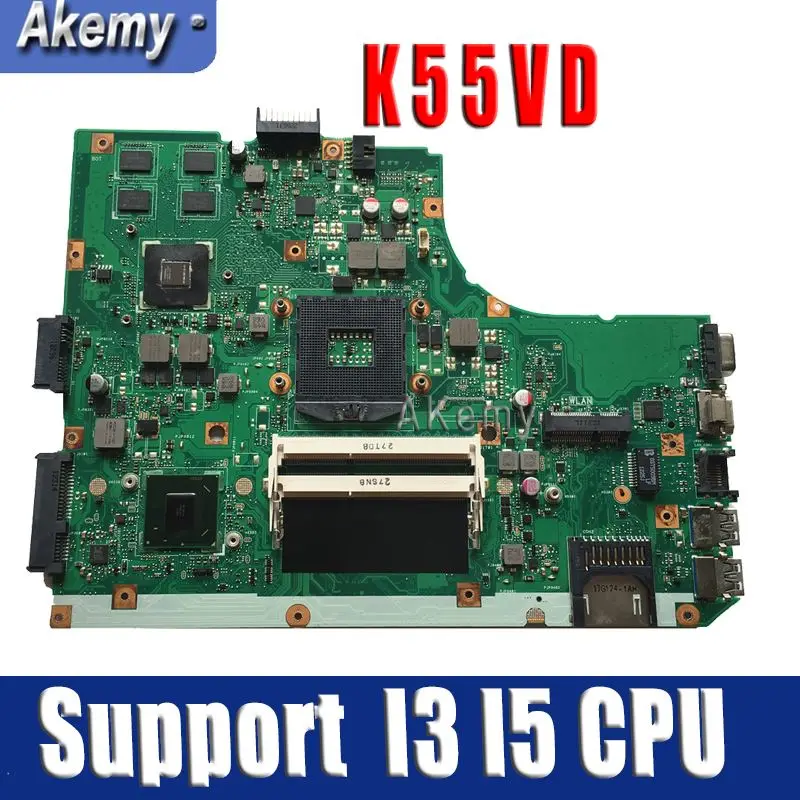 Материнская плата для ноутбука Amazoon K55VD, для Asus K55VD K55A A55VD F55VD K55V K55, протестированная оригинальная материнская плата, поддержка процессора I3 I5
Материнская плата для ноутбука Amazoon K55VD, для Asus K55VD K55A A55VD F55VD K55V K55, протестированная оригинальная материнская плата, поддержка процессора I3 I5