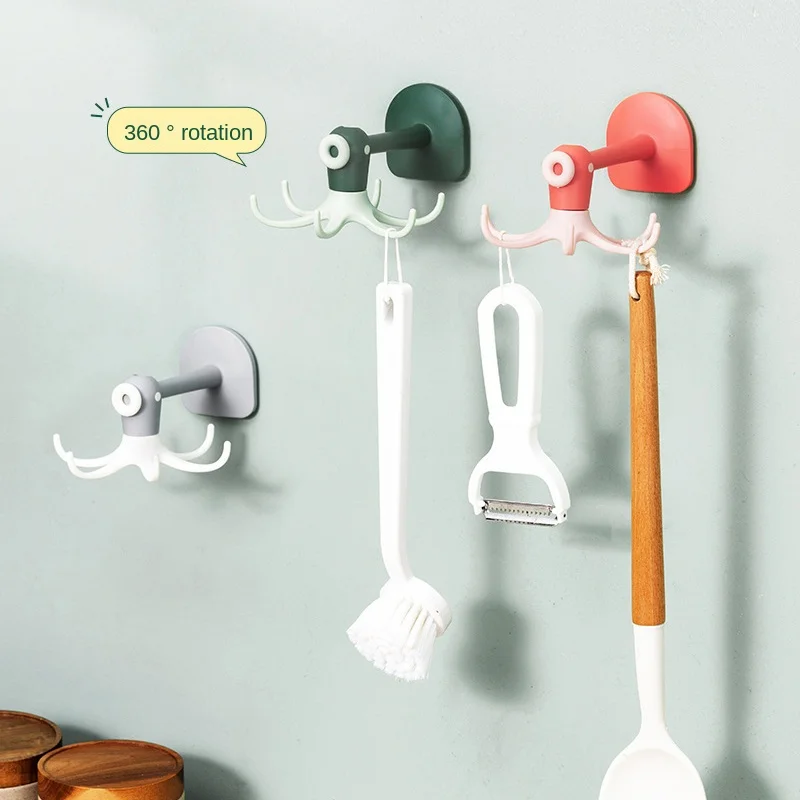 Rotatable Kitchen Storage Hook Dual purpose Wall Hook Punch-free Self-adhesive Cabinet Hanger Organizer Hook Home Bathroom
Rotatable Kitchen Storage Hook Dual purpose Wall Hook Punch-free Self-adhesive Cabinet Hanger Organizer Hook Home Bathroom