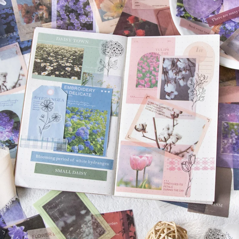 40 листов наклеек Звездные цветы украшение морская гардения тема обширная бумага материал Скрапбукинг 149*99 мм 
40 листов наклеек Звездные цветы украшение морская гардения тема обширная бумага материал Скрапбукинг 149*99 мм