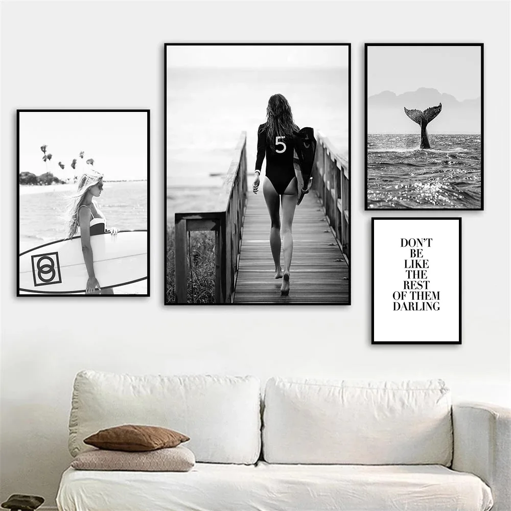 Fashion Whale Ocean Sexy Women Yacht Canvas Painting Quotes Art Prints Black And White Wall Art Poster Modern Picture Home Decor
Fashion Whale Ocean Sexy Women Yacht Canvas Painting Quotes Art Prints Black And White Wall Art Poster Modern Picture Home Decor