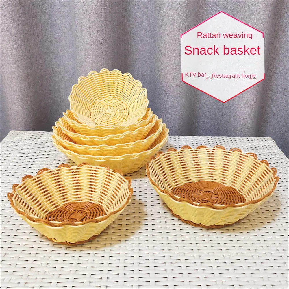 Rattan Lace Basket Round Light Weight Picnic Storage Basket Multifunctional Picnic Basket Rattan Tray Hand-woven Storage Tray
Rattan Lace Basket Round Light Weight Picnic Storage Basket Multifunctional Picnic Basket Rattan Tray Hand-woven Storage Tray