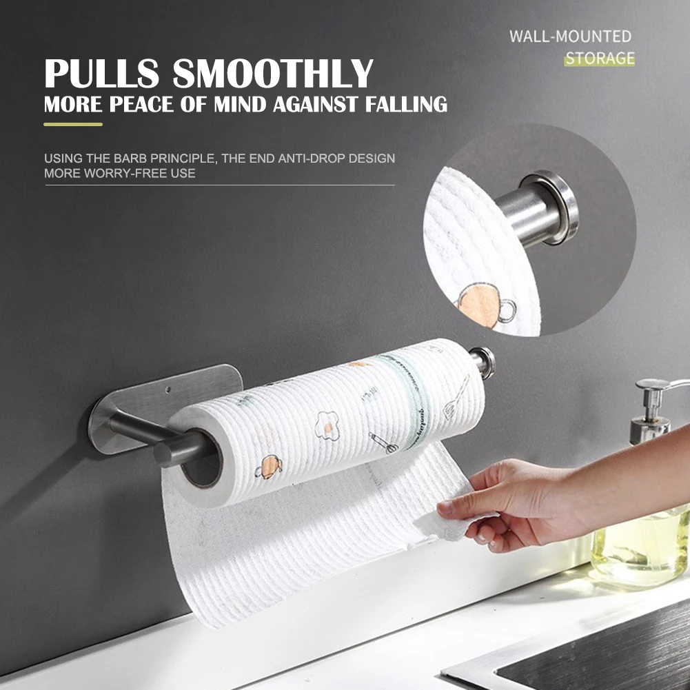 Large Adhesive Paper Towel Holder Under Cabinet Wall Mount for Kitchen Paper Towel, Black Paper Towel Roll Holder Stick to Wall
Large Adhesive Paper Towel Holder Under Cabinet Wall Mount for Kitchen Paper Towel, Black Paper Towel Roll Holder Stick to Wall