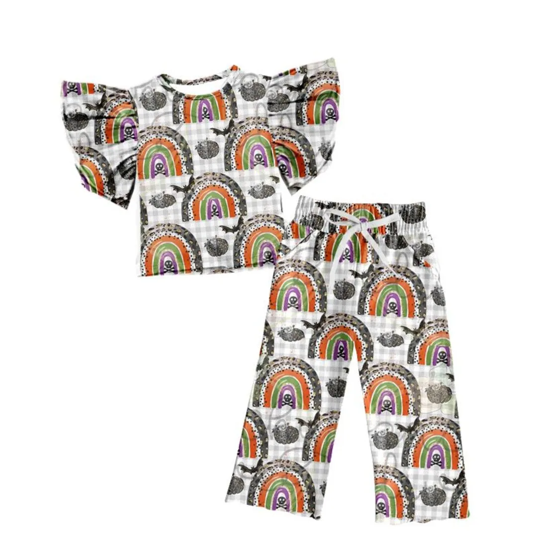Summer Baby Girls Cartoon Halloween Kids Short Sleeve Top Children Outfits Set Infant 2 Pcs Sets Clothes
Summer Baby Girls Cartoon Halloween Kids Short Sleeve Top Children Outfits Set Infant 2 Pcs Sets Clothes