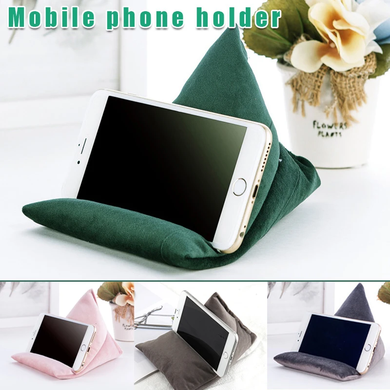 

Stand Pillow Mobile Phone Holder People Soft Portable Cushion Bean Bag For Laptop Tablet Mount Bracket Mobilephone Support