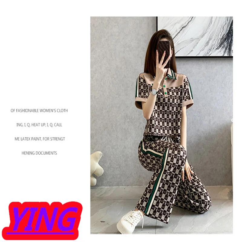 Sports Casual Women's Top Summer 2022 New Fashion Fried Street Loose Plaid Polo Shirt To Send The Same Pants
Sports Casual Women's Top Summer 2022 New Fashion Fried Street Loose Plaid Polo Shirt To Send The Same Pants