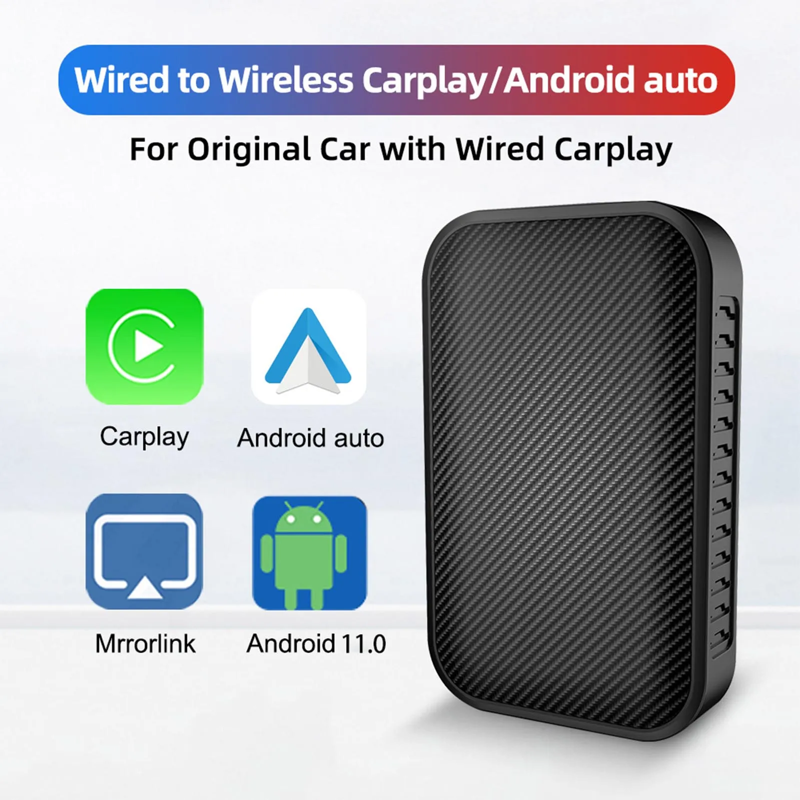 Carplay Ai Box Android Box Автомобильный мультимедийный плеер 2 + 8G беспроводной адаптер Carplay Android 11,0 Box конвертирует проводной в беспроводной Carplay
Carplay Ai Box Android Box Автомобильный мультимедийный плеер 2 + 8G беспроводной адаптер Carplay Android 11,0 Box конвертирует проводной в беспроводной Carplay