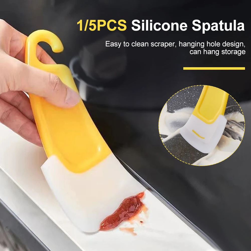 Silicone Pan Scraper Dish Cleaning Spatula Bowl Scraper Dish Scraper Non Scratch Kitchen Cleaning Tool for Cookware Countertop
Silicone Pan Scraper Dish Cleaning Spatula Bowl Scraper Dish Scraper Non Scratch Kitchen Cleaning Tool for Cookware Countertop