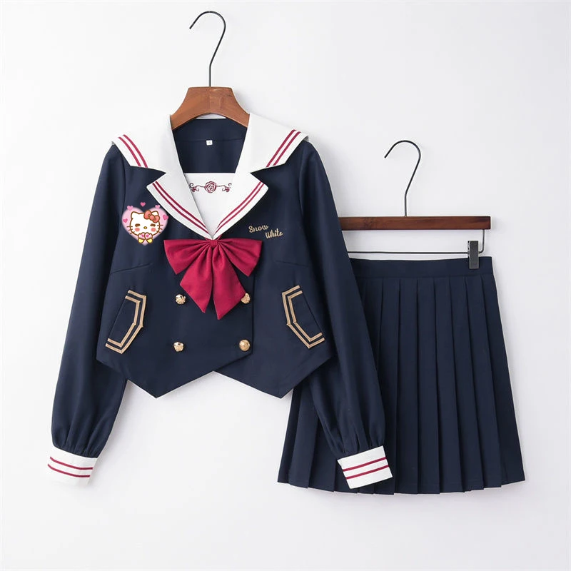 Hello Kitty Embroidered Jk Uniform Sailor Hello Kitty Uniform Suit Anime Cartoon Sanrio Sister Uniform School Uniform HelloKitty
Hello Kitty Embroidered Jk Uniform Sailor Hello Kitty Uniform Suit Anime Cartoon Sanrio Sister Uniform School Uniform HelloKitty
