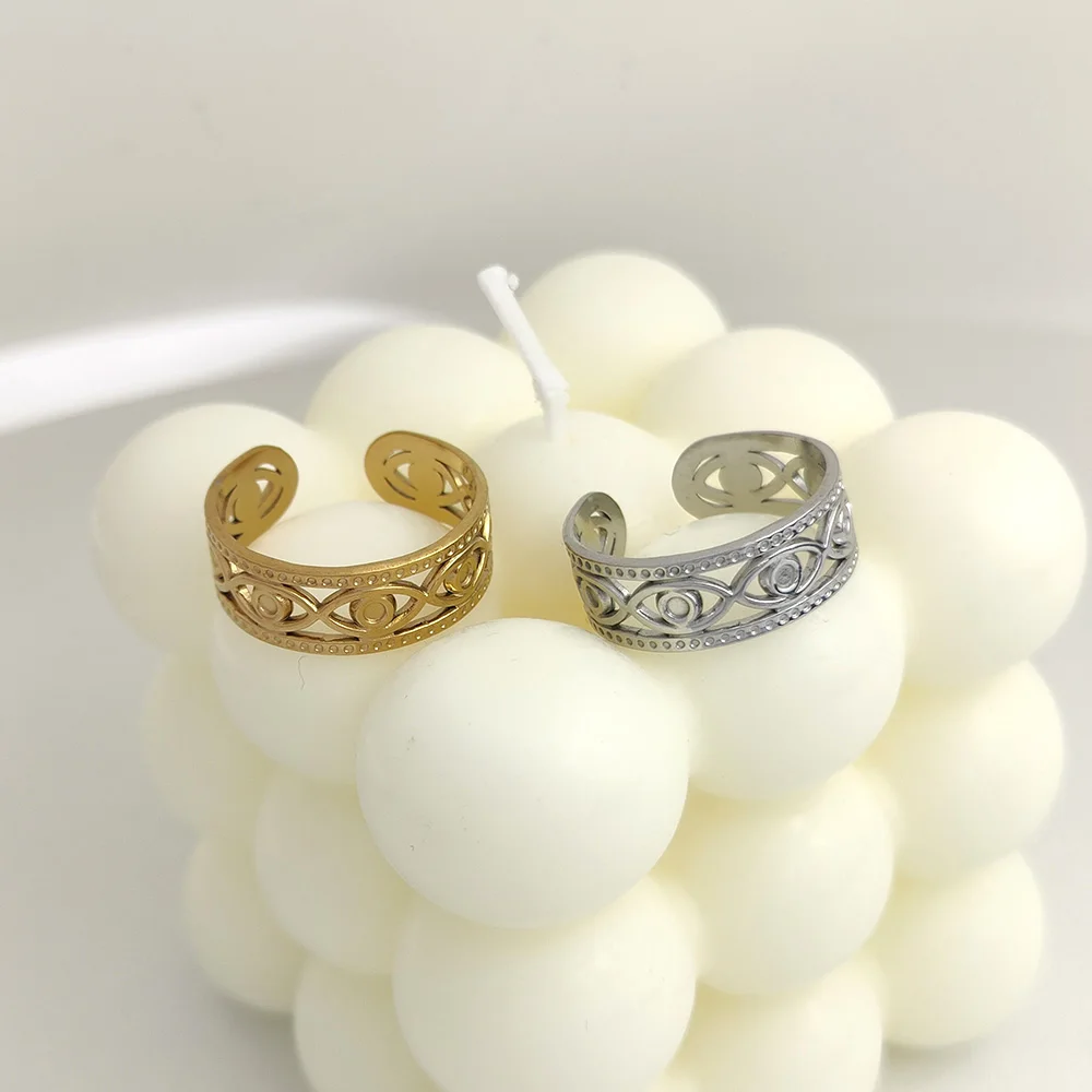 Punk Vintage Evi Eye Rings For Women Open Adjustable Gold Color Stainless Steel Round Opal Eye Ring Jewelry Valentines Day Gift
Punk Vintage Evi Eye Rings For Women Open Adjustable Gold Color Stainless Steel Round Opal Eye Ring Jewelry Valentines Day Gift