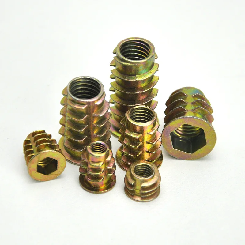 20Pcs M4 M5 M6 M8 M10 Zinc Alloy Thread For Wood Insert Nut Flanged Hex Drive Head Furniture Nuts
20Pcs M4 M5 M6 M8 M10 Zinc Alloy Thread For Wood Insert Nut Flanged Hex Drive Head Furniture Nuts