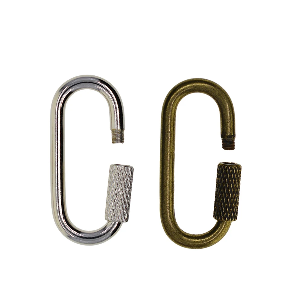 12 Pieces Rock Climbing Mountaineering Screw Lock Carabiner Outdoor Keyring Hooks Steel Wire Rope Hose Chain Link Silver
12 Pieces Rock Climbing Mountaineering Screw Lock Carabiner Outdoor Keyring Hooks Steel Wire Rope Hose Chain Link Silver