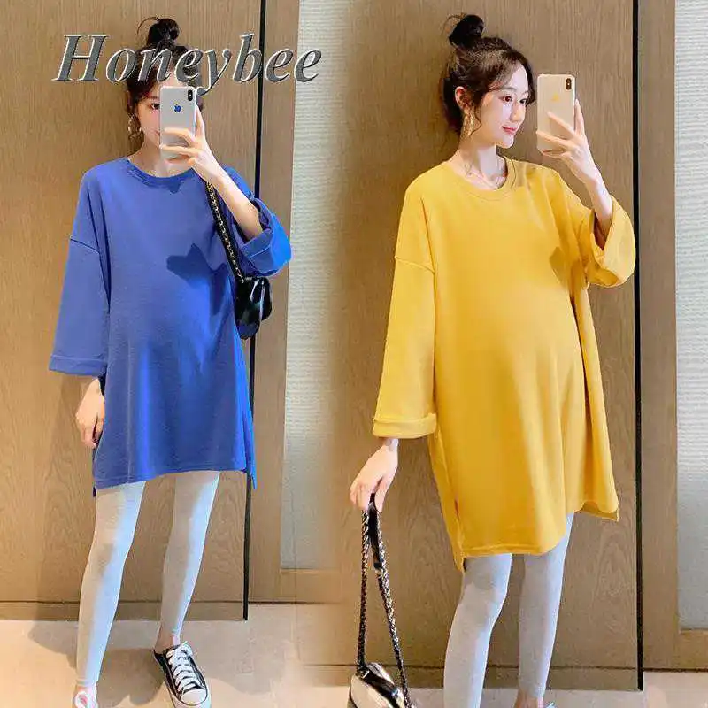 Pregnant Women Spring Autumn Fashion Suit Two-piece Sweater Foreign Style Top Autumn Loose Xl Clothes for Women Plus Size Dress 
Pregnant Women Spring Autumn Fashion Suit Two-piece Sweater Foreign Style Top Autumn Loose Xl Clothes for Women Plus Size Dress