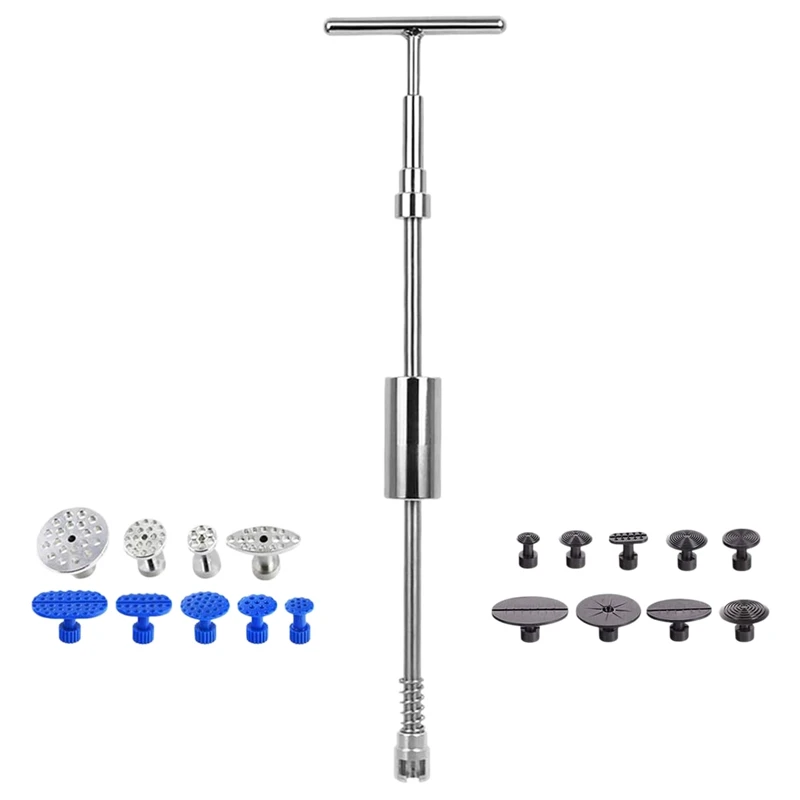 No Paint Dent Repair Puller Kit Dent Puller T-Bar Tool, with 18 Dent Removal Pull Labels Used for Car Body Damage Dent
No Paint Dent Repair Puller Kit Dent Puller T-Bar Tool, with 18 Dent Removal Pull Labels Used for Car Body Damage Dent