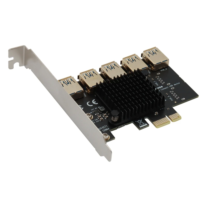 5 портов PCI-E Райзер PCI-E 1x до 16x USB 3,0 кабель для передачи данных 16X слоты для майнинга биткоинов PCI-E адаптер для графического процессора
5 портов PCI-E Райзер PCI-E 1x до 16x USB 3,0 кабель для передачи данных 16X слоты для майнинга биткоинов PCI-E адаптер для графического процессора